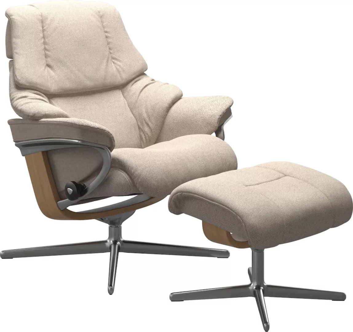 Stressless Fußhocker "Reno", mit Cross Base, Größe S, M & L, Holzakzent Eic günstig online kaufen