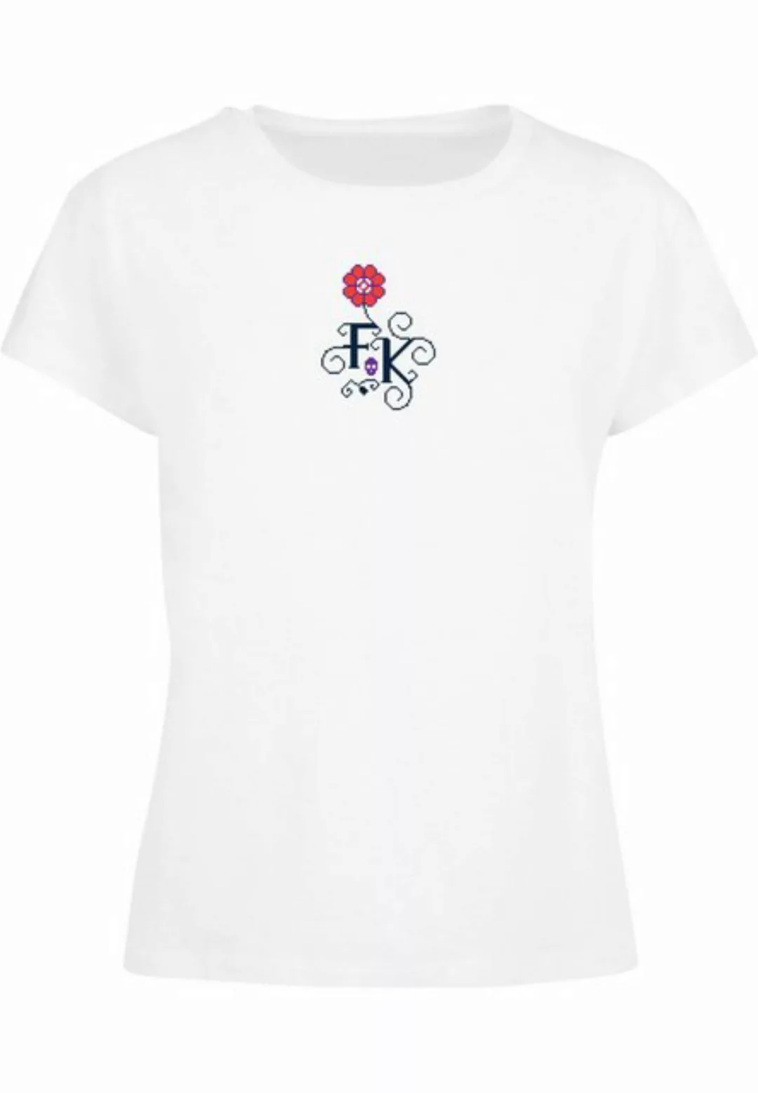 Merchcode T-Shirt Merchcode Damen Ladies Frida Kahlo - Pixels Box Tee (1-tl günstig online kaufen