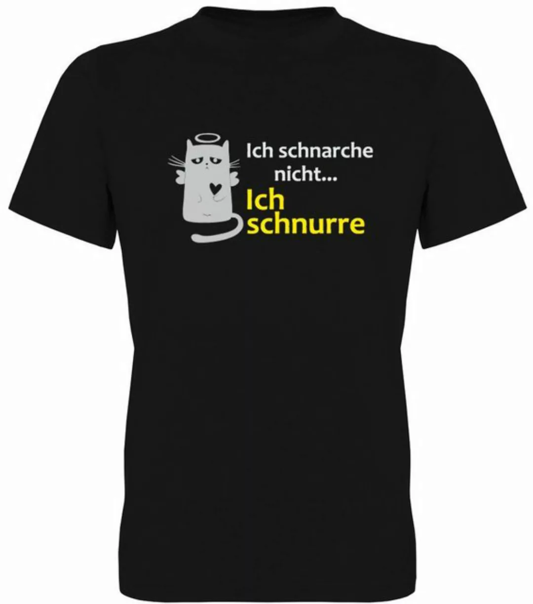 G-graphics T-Shirt Ich schnarche nicht – Ich schnurre Herren T-Shirt, mit t günstig online kaufen