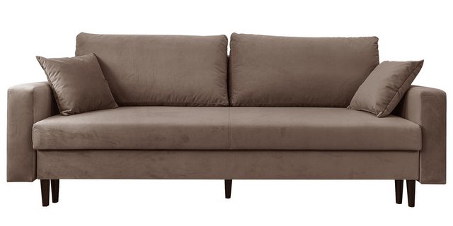 Paspartur Schlafsofa Rimi, 3-Sitzer, Moderne Couch mit Schlaffunktion, Bett günstig online kaufen