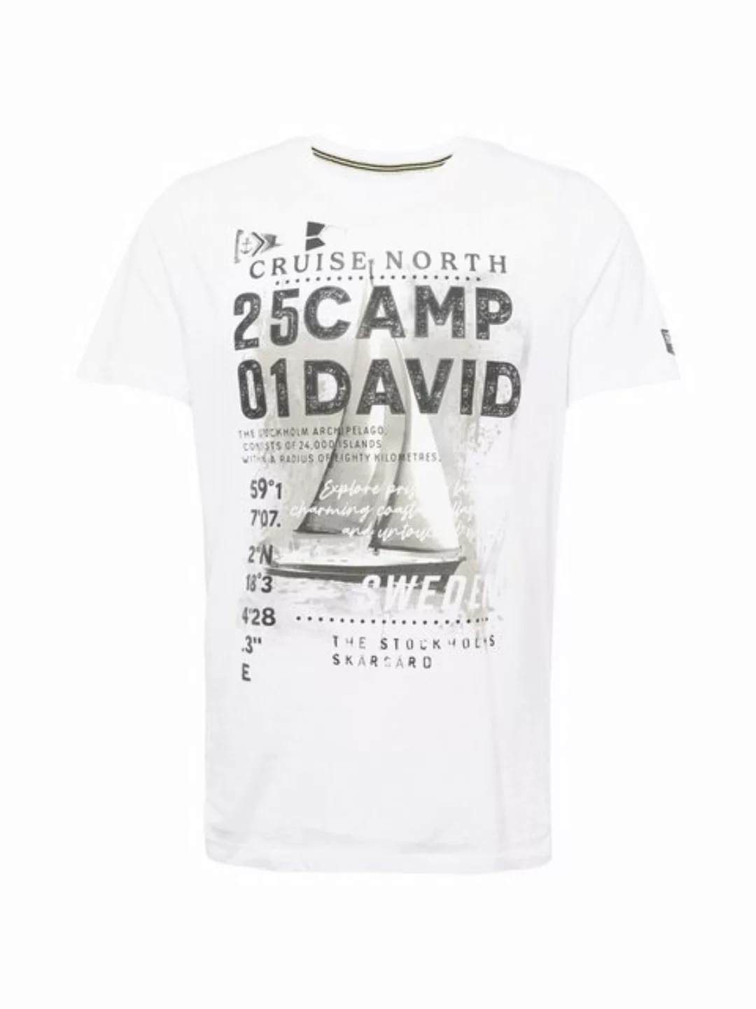 CAMP DAVID Print-Shirt mit maritimen Prints günstig online kaufen