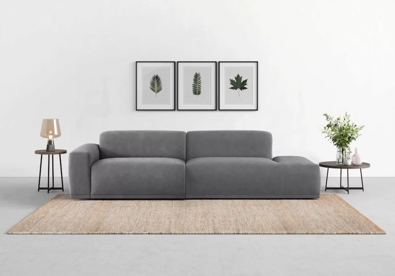 TRENDMANUFAKTUR Big-Sofa "Braga, mit hochwertigem Kaltschaum, Megasofa, in günstig online kaufen