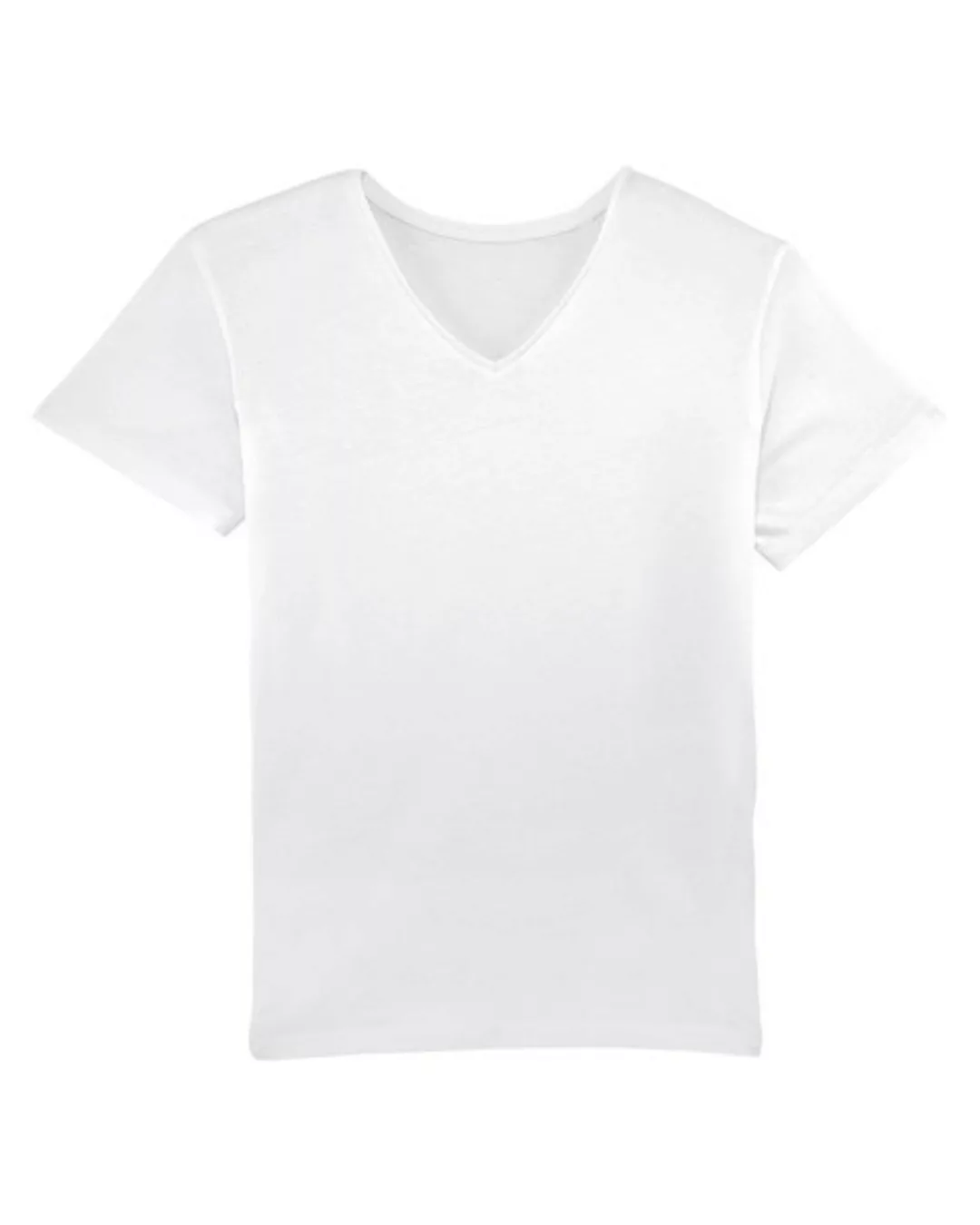 Bio Herren V-neck T-shirt "Chill - Rescue Repeat" In Weiß günstig online kaufen