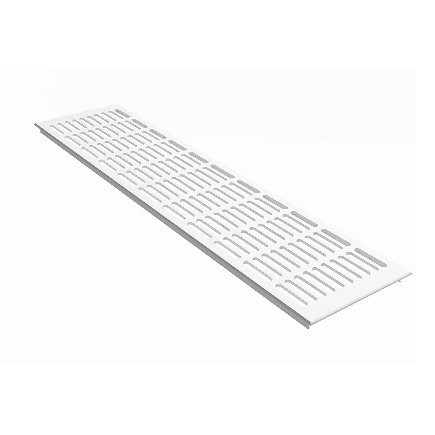 MS Beschläge Aluminium Gitter 130 x 800 mm Weiß RAL 9016 günstig online kaufen