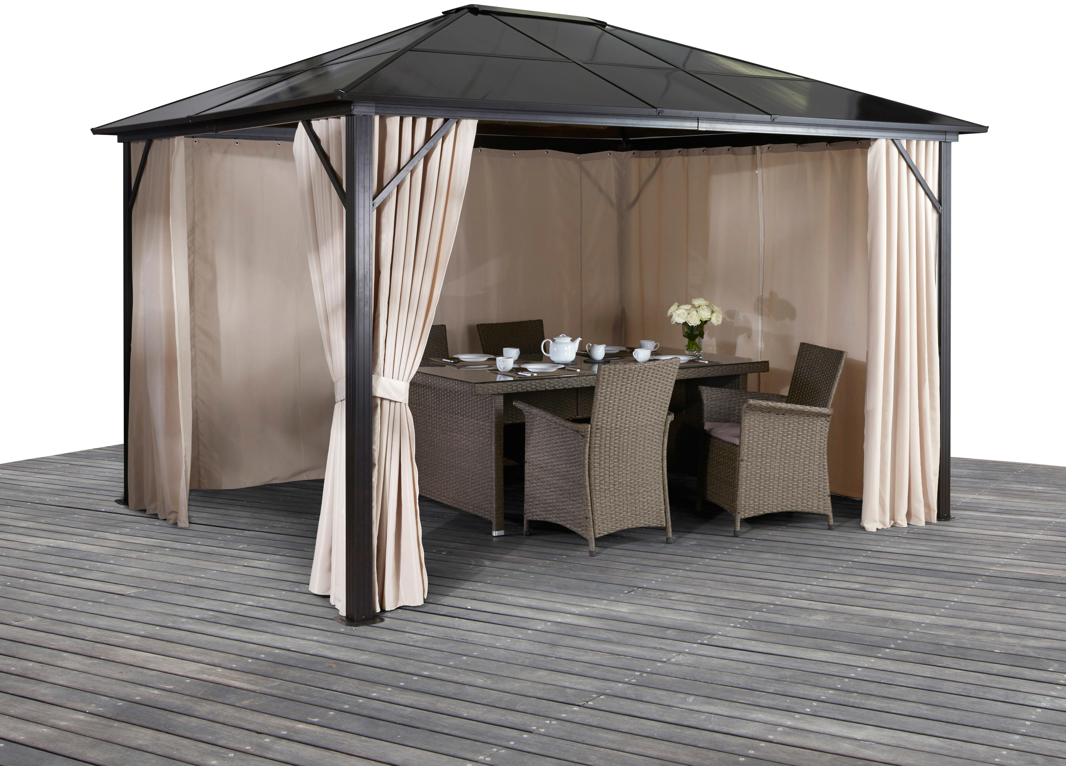 KONIFERA Pavillon "Aruba", (Set), BxT: 300x400 cm, Aluminiumgestell günstig online kaufen