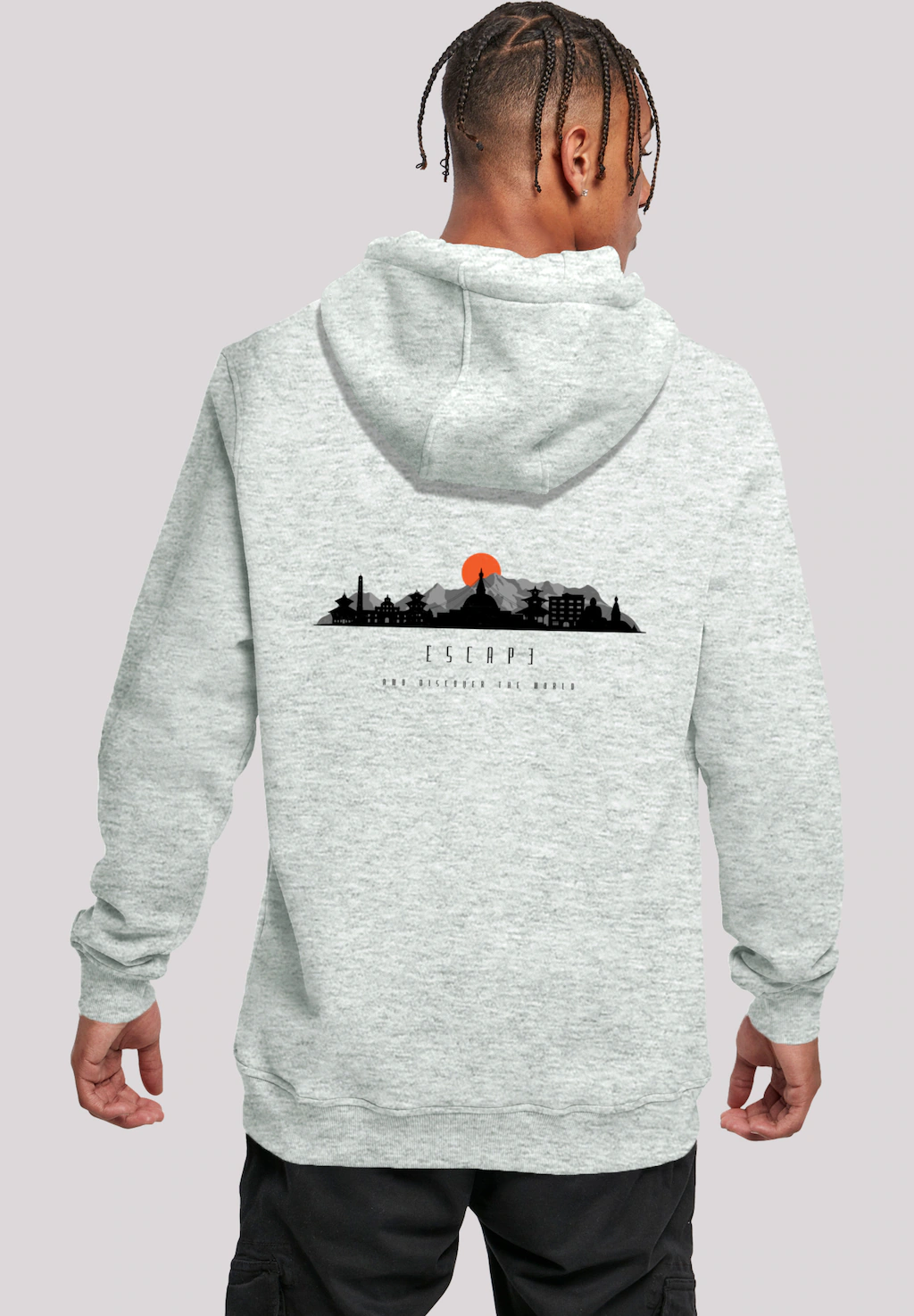 F4NT4STIC Kapuzenpullover "Escape Discover the World Asian Town", Premium Q günstig online kaufen