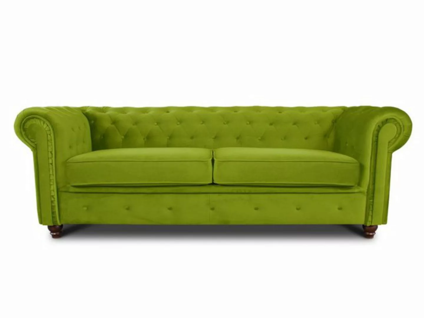 Sofnet Sofa Asti 3, Chesterfield Sofa 3-er, Sofagarnitur, Glamour Couch günstig online kaufen