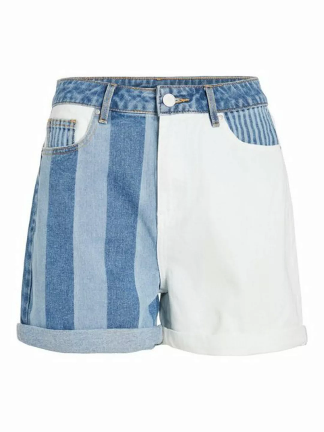 Vila Sweatjeansbermudas Vila Shorts Jeans Hose Kurz Muster Zweifarbig Hotpa günstig online kaufen