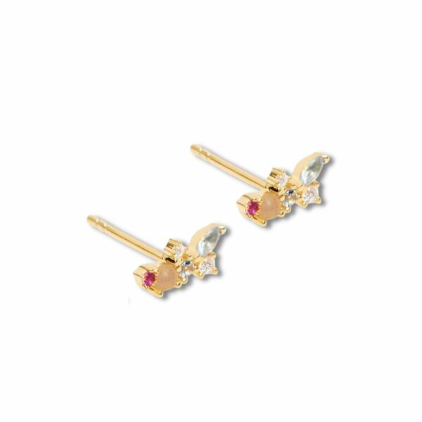 Rainbow Gold Earrings Dazzle Cluster - Ohrringe günstig online kaufen