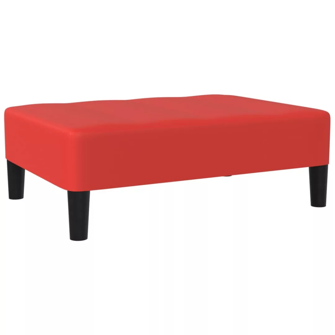 Vidaxl Fußhocker Rot 78x56x32 Cm Kunstleder günstig online kaufen