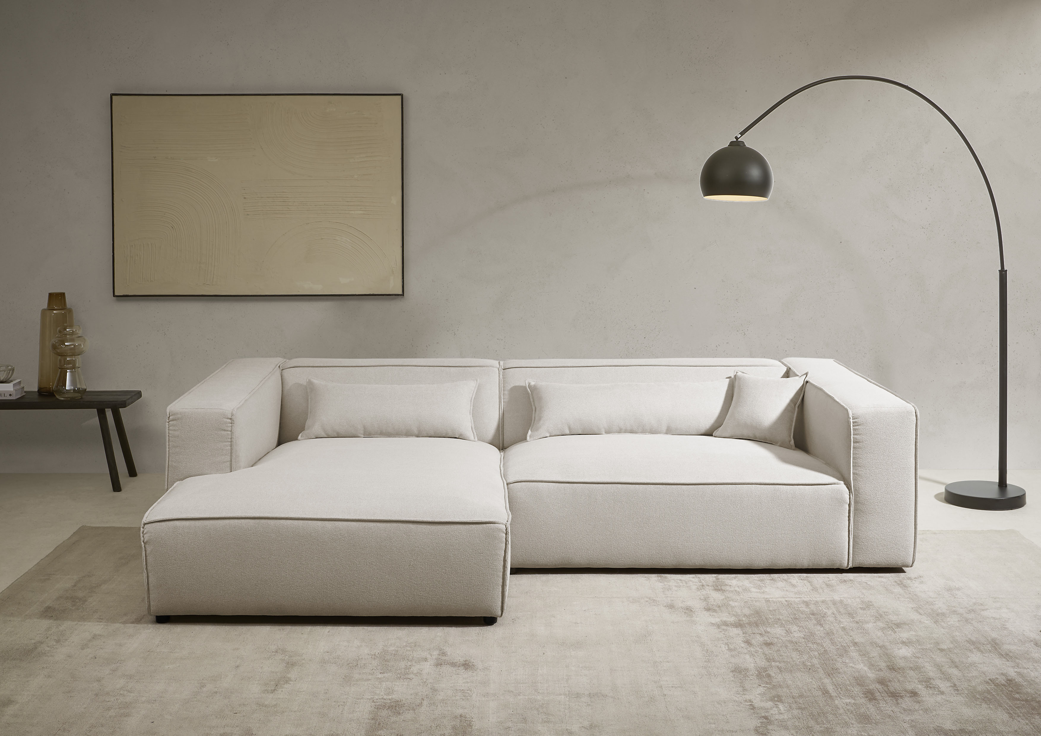 LeGer Home by Lena Gercke Ecksofa "PIARA XXL, Big-Sofa in Cord oder Leineno günstig online kaufen