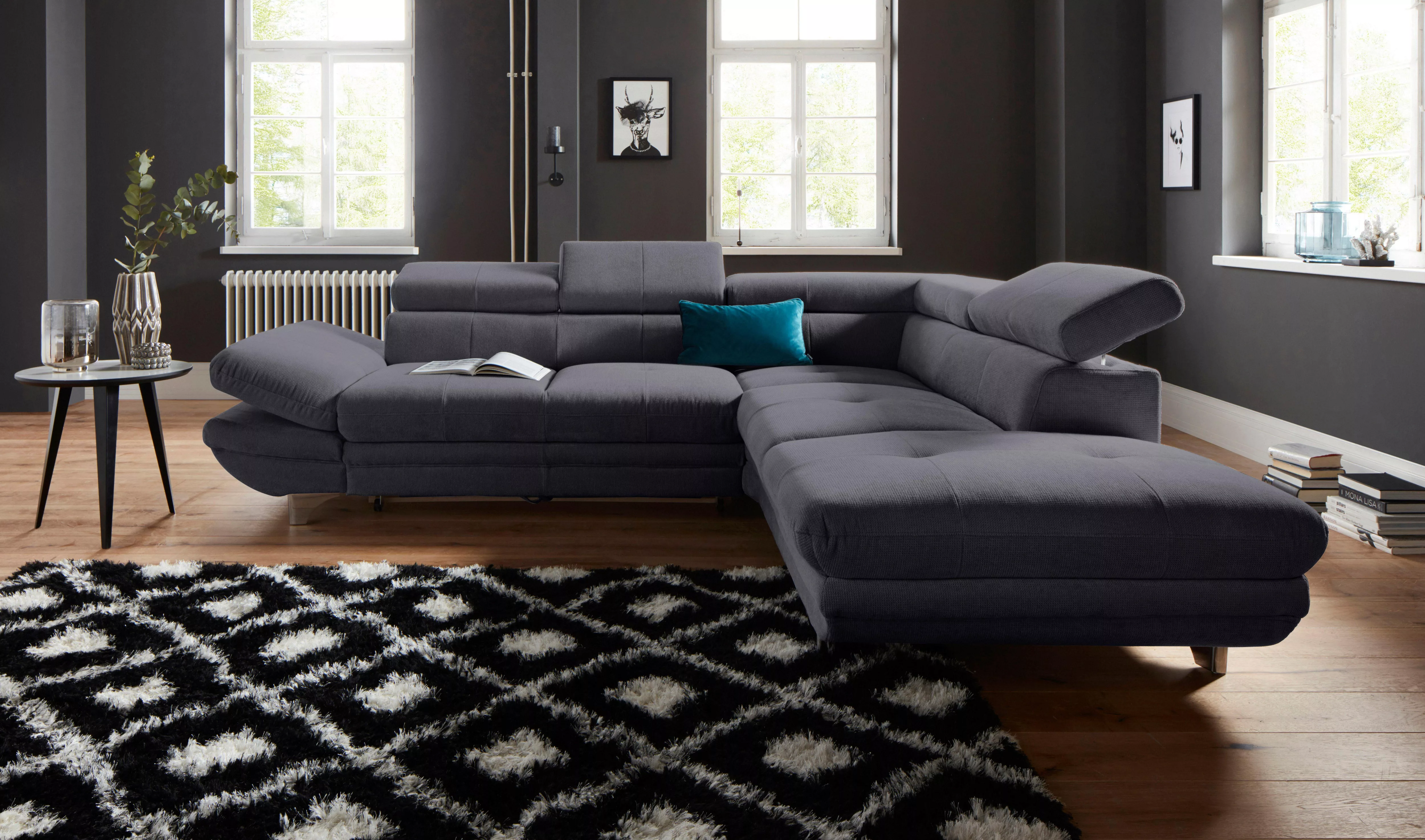 COTTA Ecksofa "Enterprise L-Form", mit Arm- & Kopfteilverstellung, wahlweis günstig online kaufen