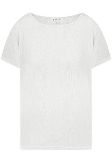 BICALLA T-Shirt Shirt Crinkle - 01/white (1-tlg) günstig online kaufen