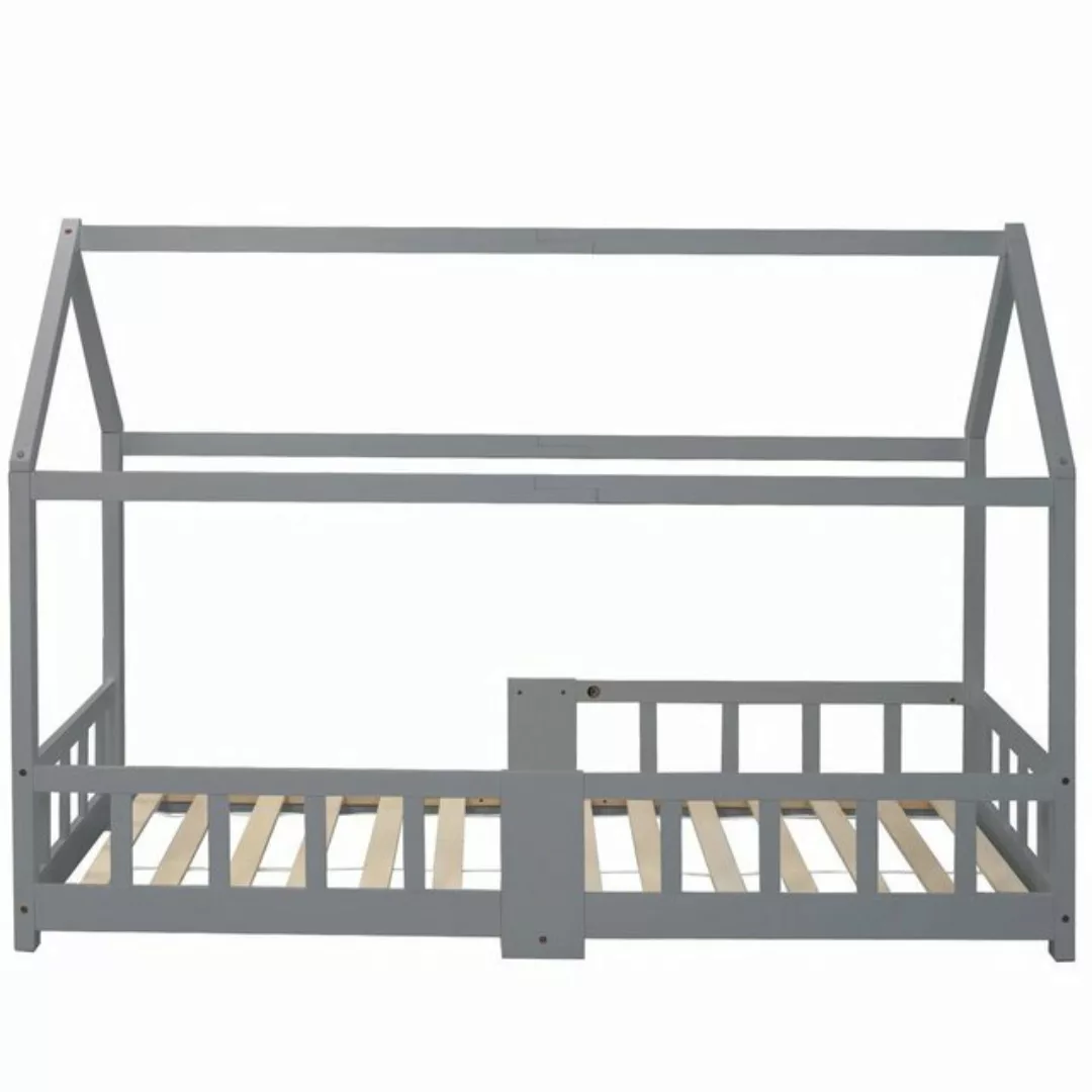 Gotagee Kinderbett Holzbett Rausfallschutz Hausbett Gästebett Tafel 90x200c günstig online kaufen