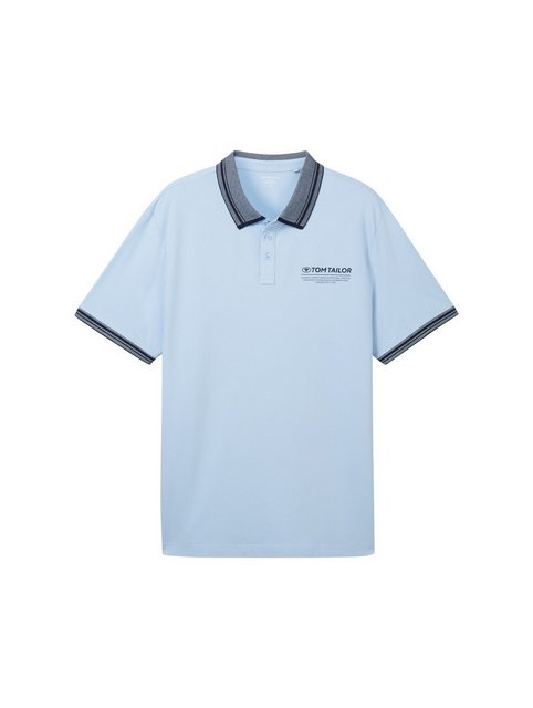 TOM TAILOR PLUS Poloshirt Plus - Poloshirt mit Logo Print günstig online kaufen