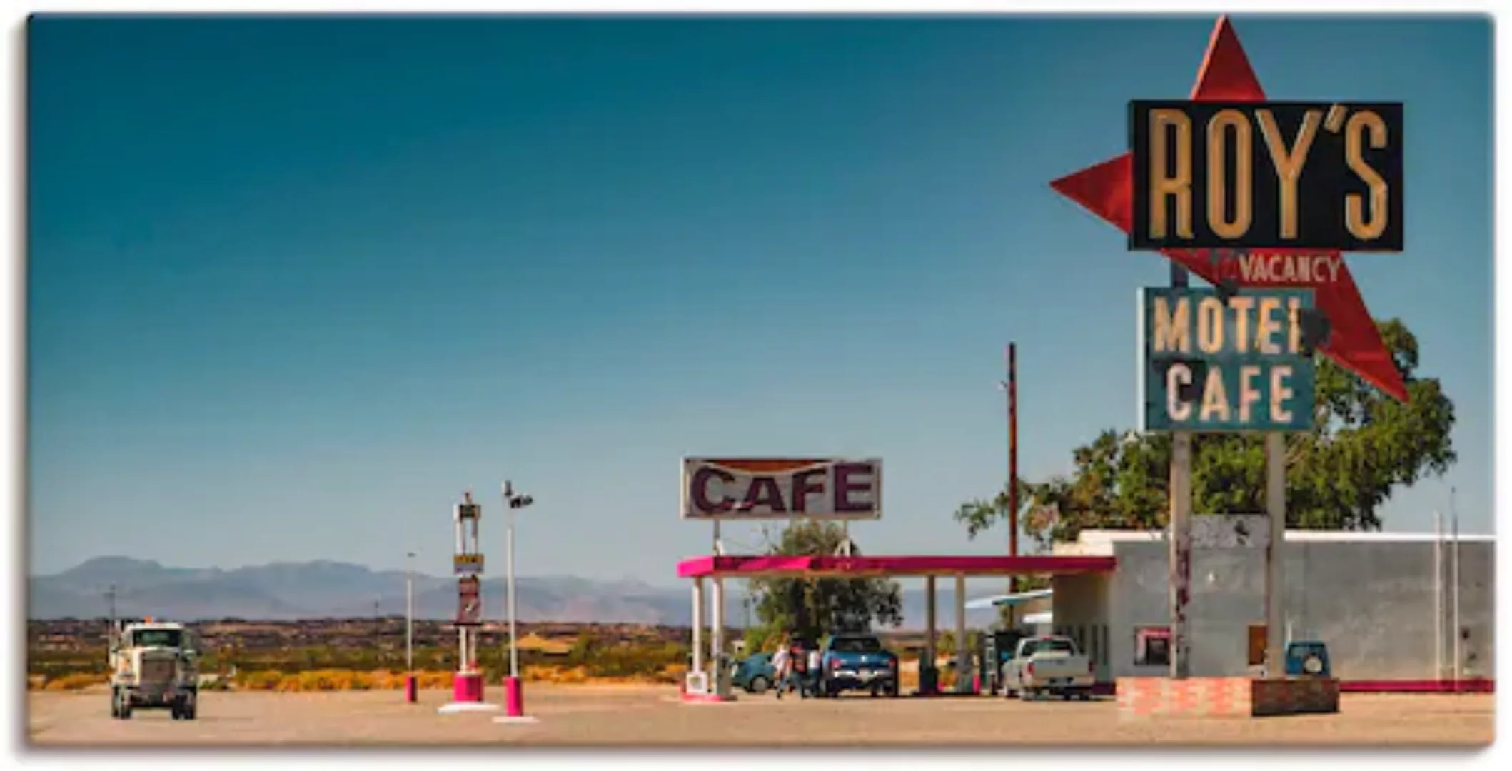 Artland Wandbild "Roy`s Tankstelle an der Route 66", Gebäude, (1 St.), als günstig online kaufen