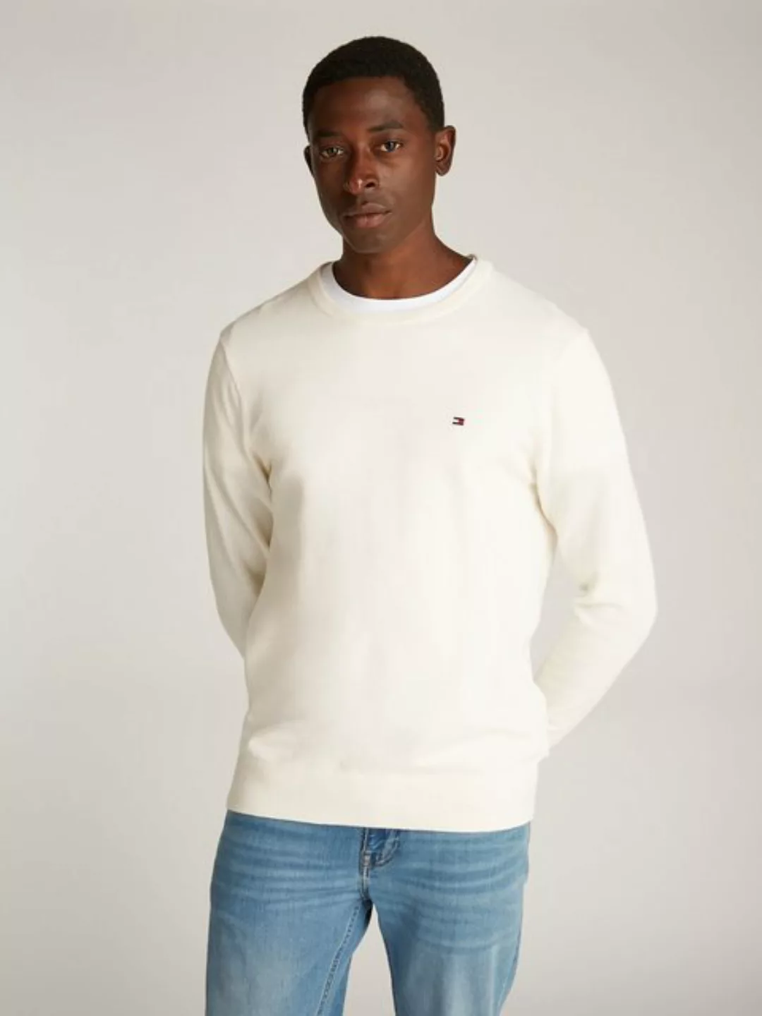 Tommy Hilfiger Rundhalspullover ESSENTIAL COTTON CREW NECK günstig online kaufen