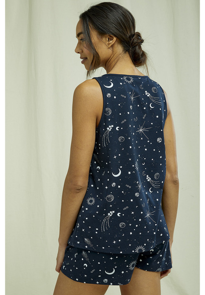 Pyjama Top - Starlight Pyjama Vest - Aus Bio-baumwolle günstig online kaufen