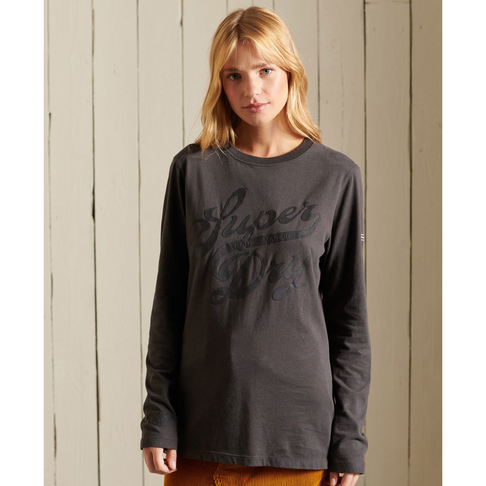 Superdry Black Out Langarm-t-shirt XS Vintage Black günstig online kaufen