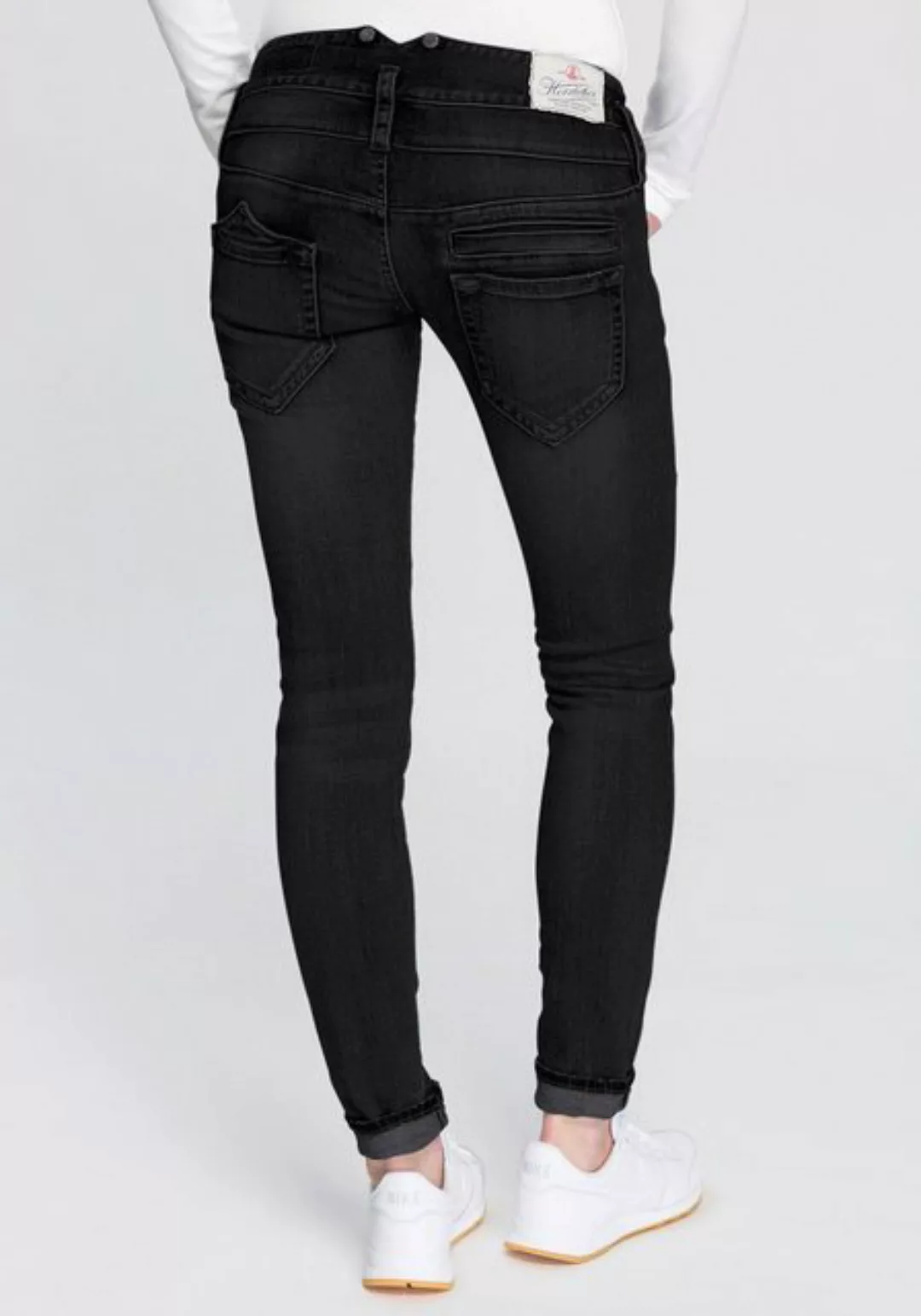 Herrlicher Slim-fit-Jeans Pitch Slim Reused Denim Black Jeans günstig online kaufen