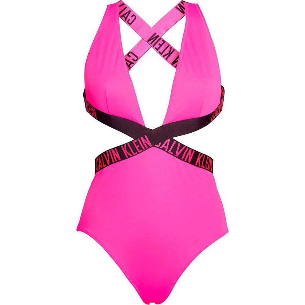 Calvin Klein Underwear Plunge Intense Power Badeanzug überholt L Pink Glo günstig online kaufen
