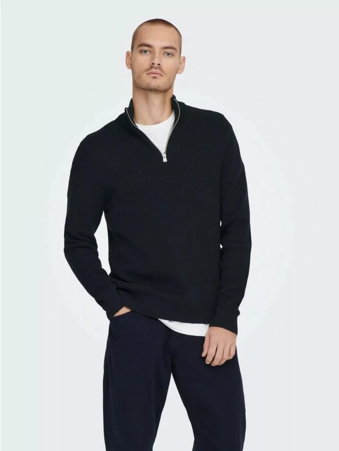 ONLY & SONS Strickpullover Freizeit Pullover ONSPHIL Polo Strick Sweater 64 günstig online kaufen