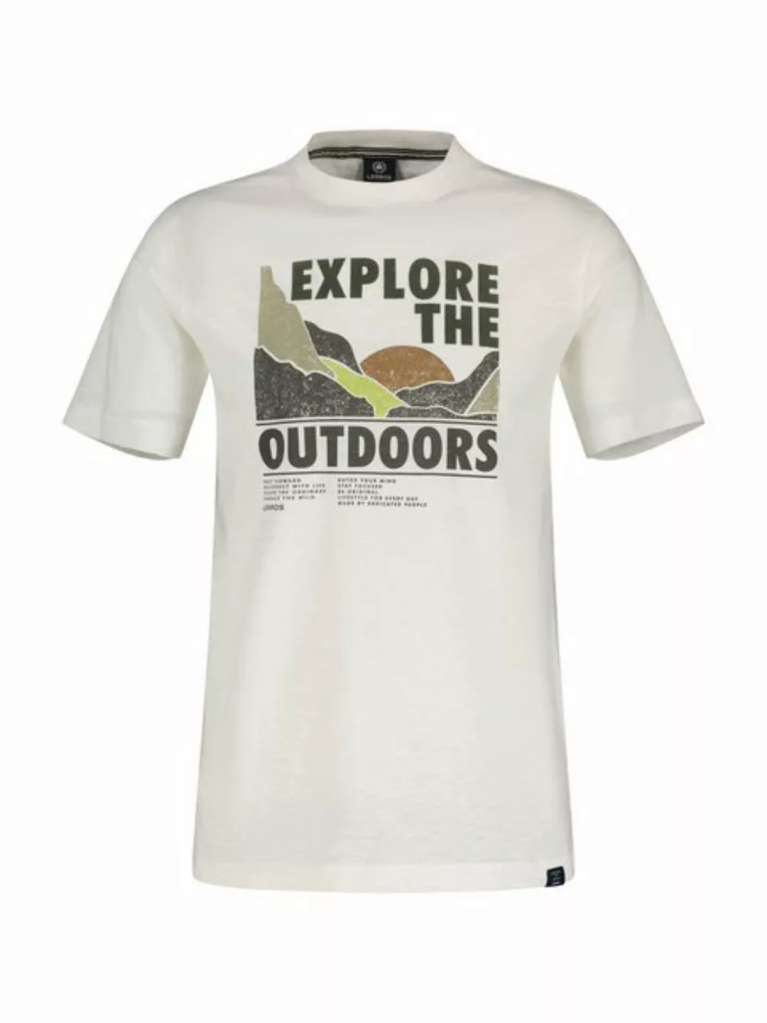 LERROS T-Shirt "LERROS T-Shirt mit Outdoor-Brustprint" günstig online kaufen