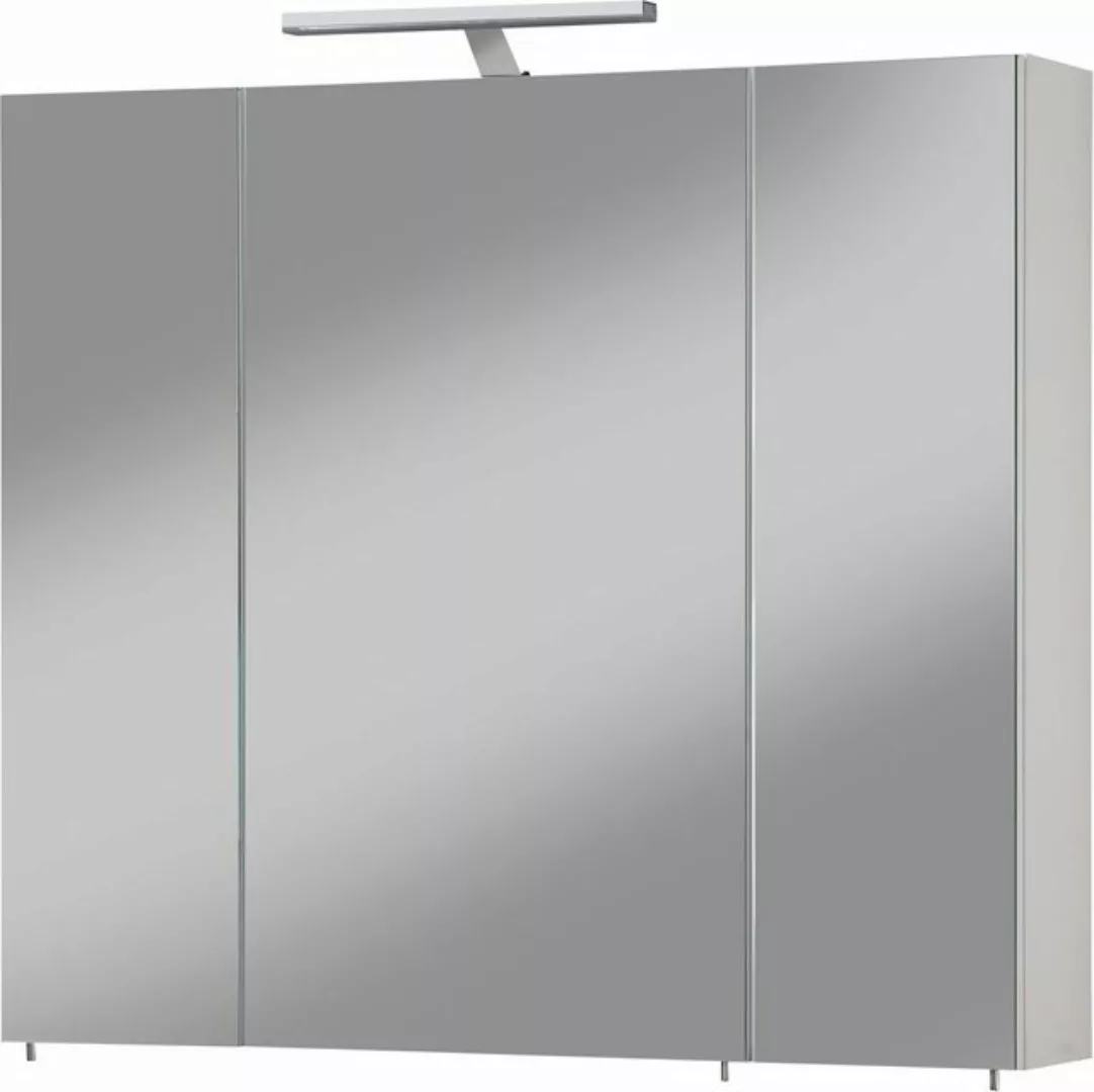 welltime Spiegelschrank Torino Breite 80 cm, 3-türig, LED-Beleuchtung, Scha günstig online kaufen