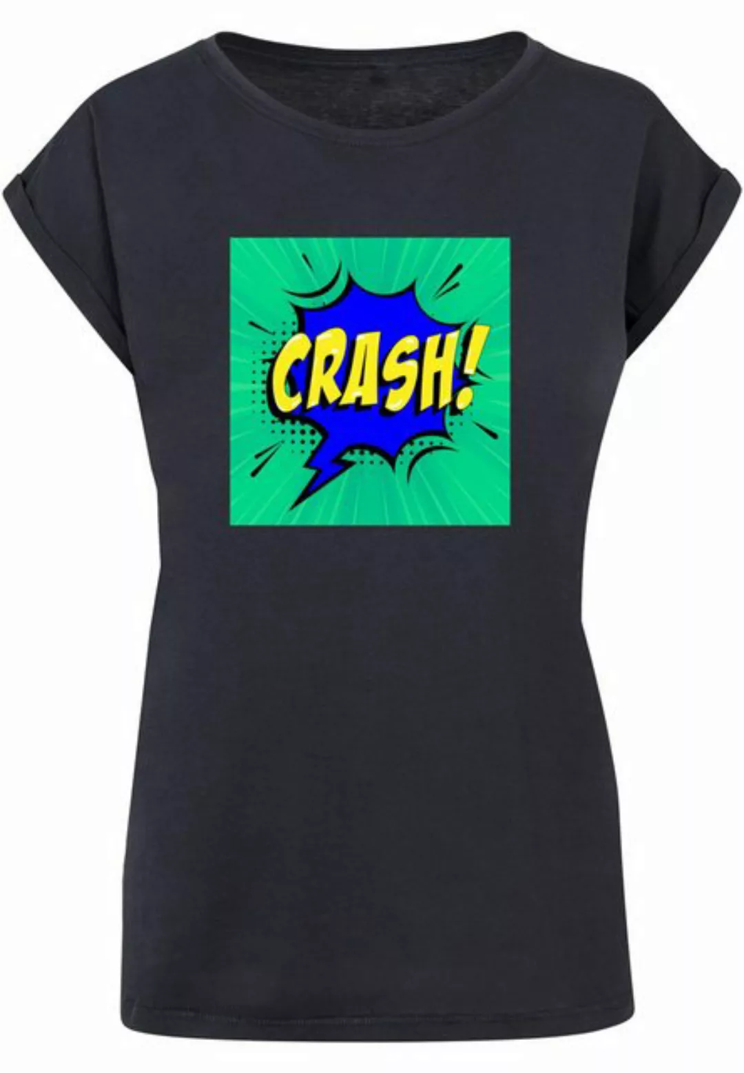 Merchcode T-Shirt Merchcode Damen Ladies CRASH Comic Extended Shoulder Tee günstig online kaufen