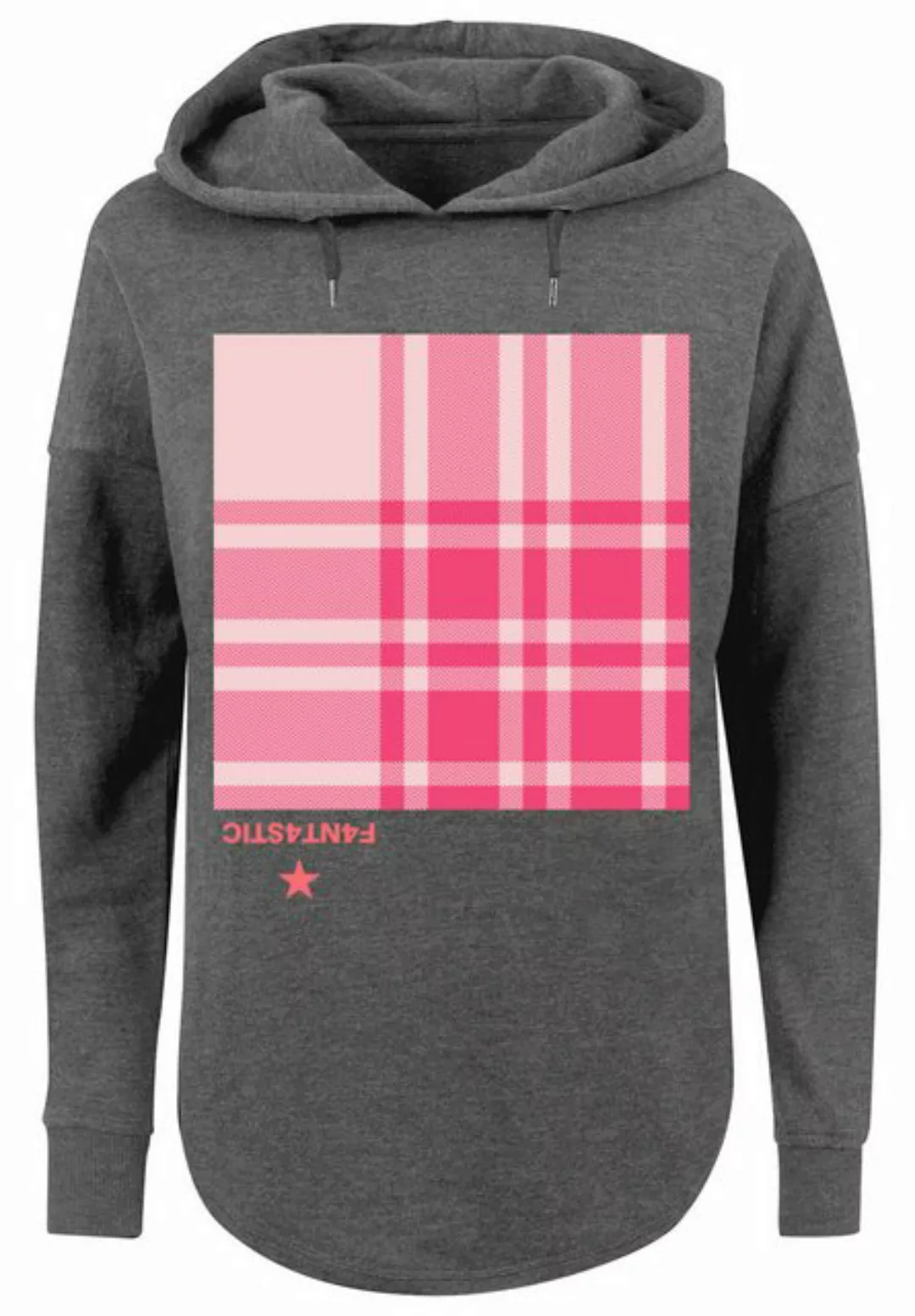 F4NT4STIC Kapuzenpullover "Karo Pink", Print günstig online kaufen