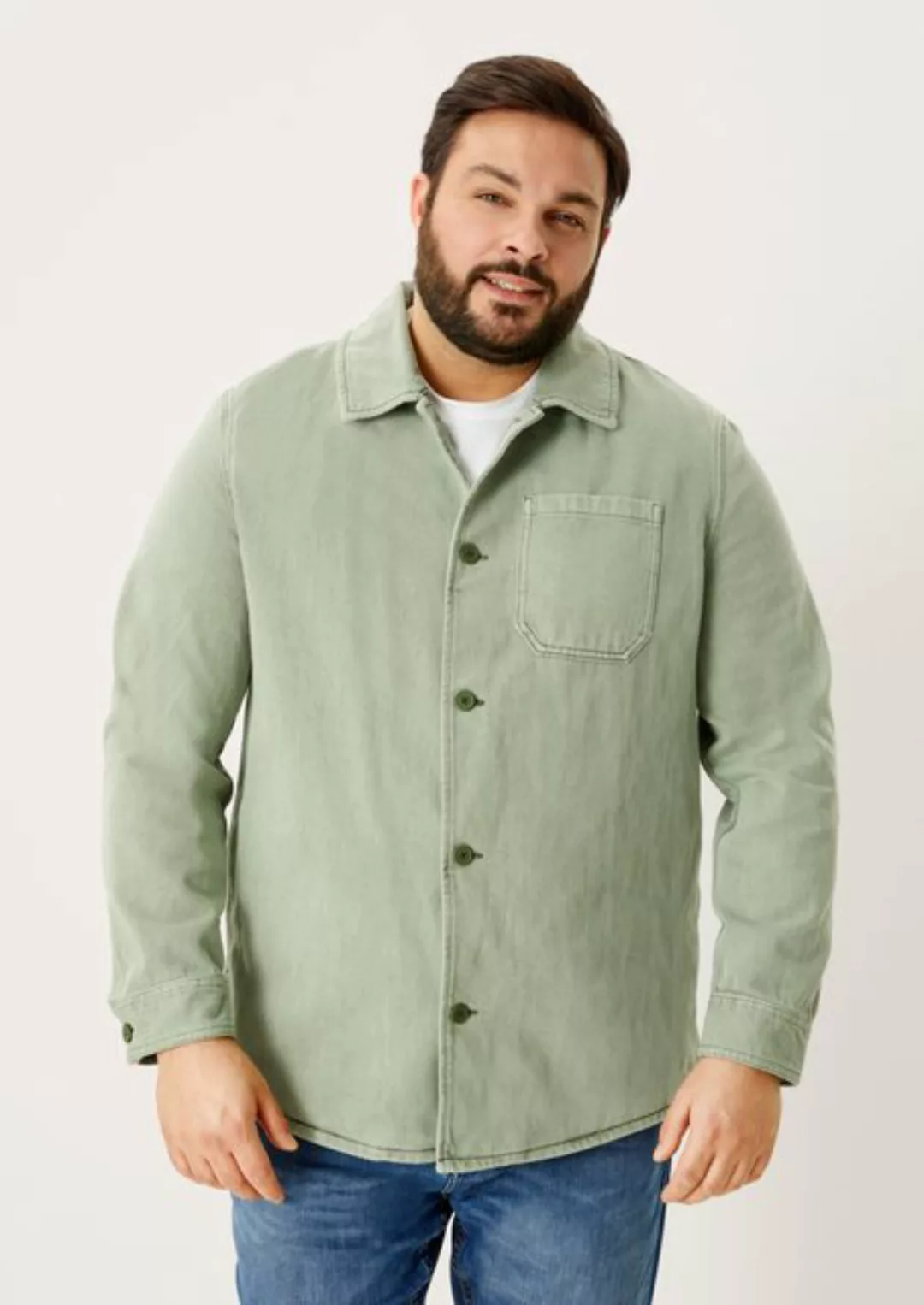 s.Oliver Outdoorjacke Overshirt aus Baumwolle Waschung günstig online kaufen