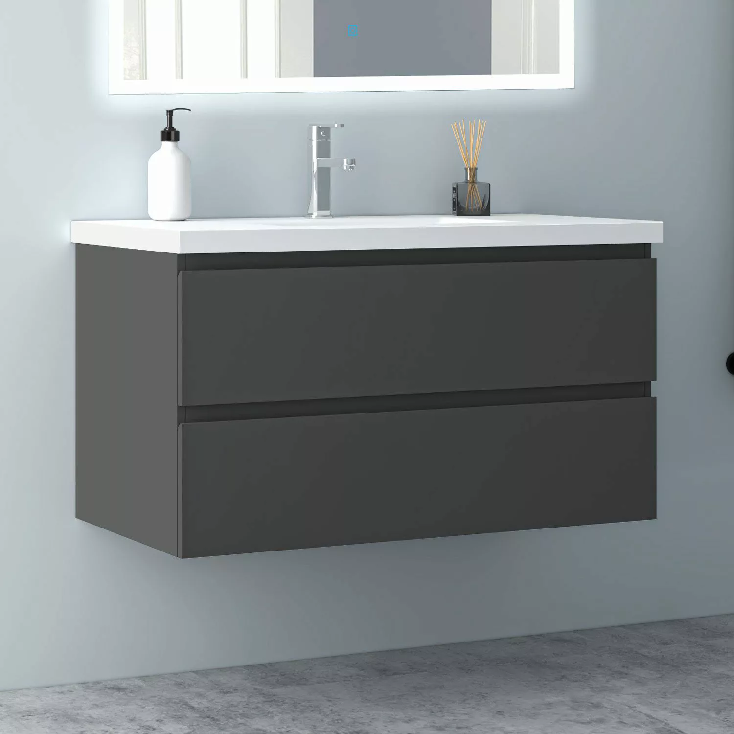 Aica Sanitär Waschtisch Waschtische Unterschrank MDF günstig online kaufen