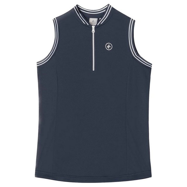 CROSS Poloshirt Cross Ladies Nostalgia Polo Sleeveless Dunkelblau günstig online kaufen