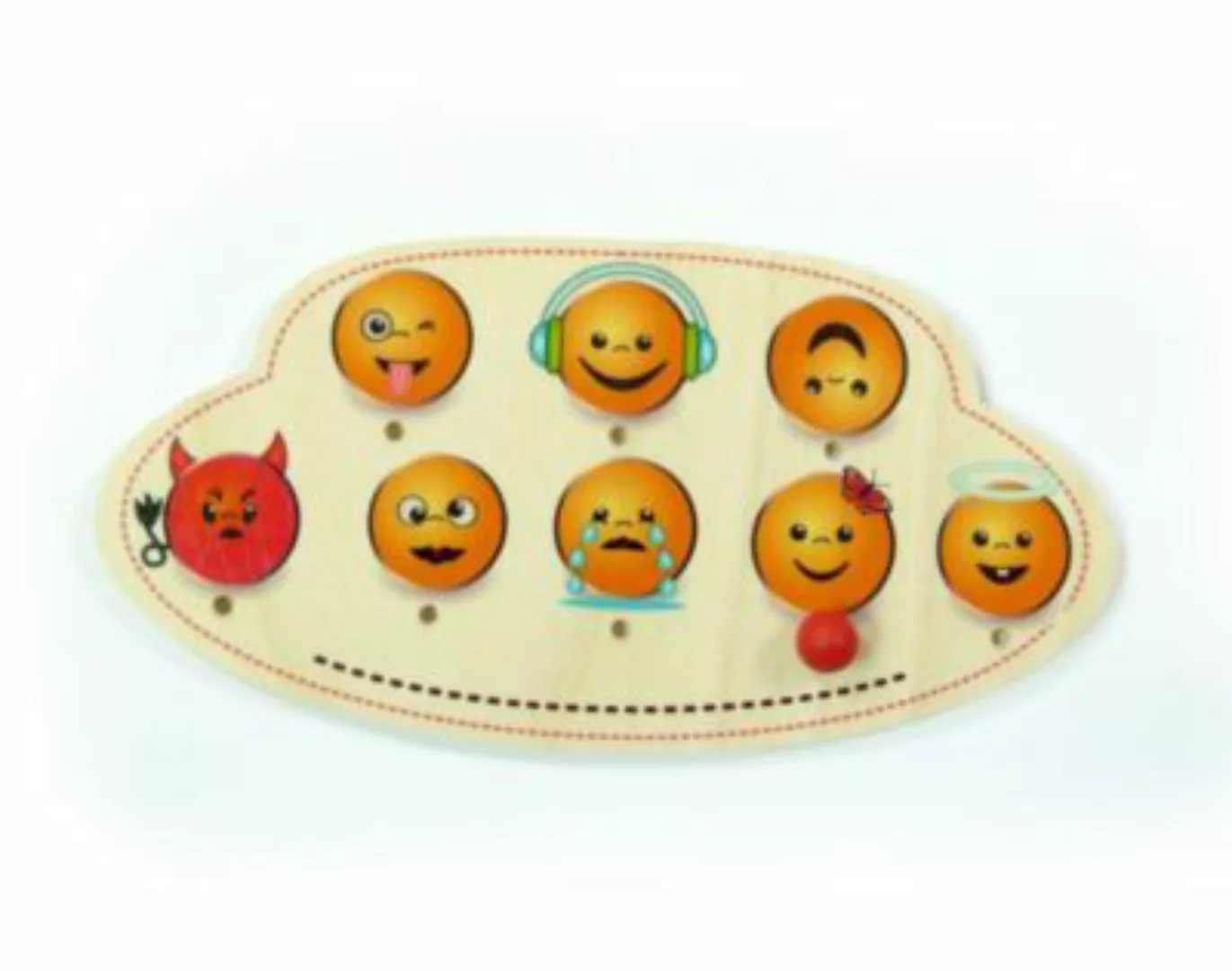 HESS Holzdekoration Türschild Emojis bunt günstig online kaufen