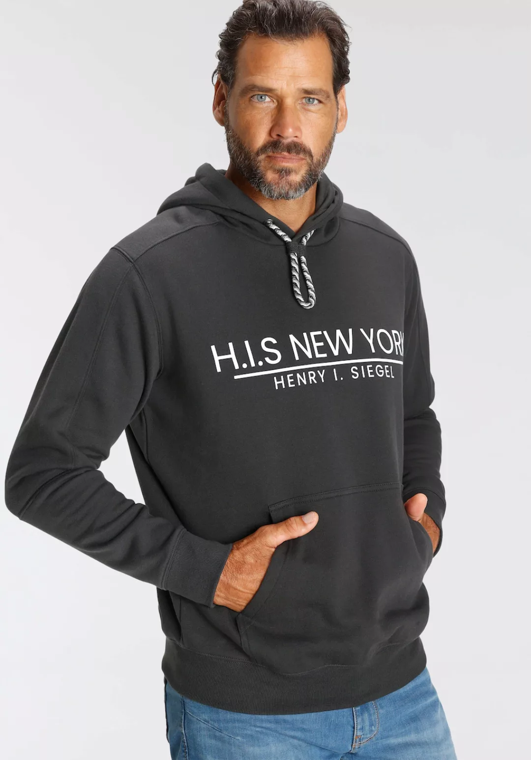 H.I.S Sweatshirt, mit mehrfarbiger Kordel günstig online kaufen