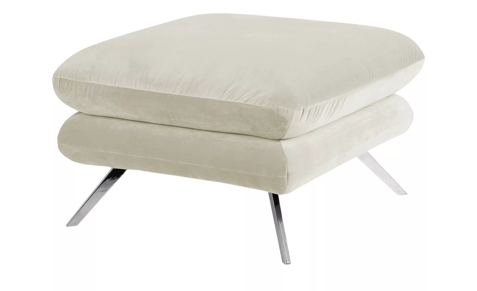 pop Hocker  Caldara ¦ creme ¦ Maße (cm): B: 70 H: 45 T: 70 Polstermöbel > H günstig online kaufen