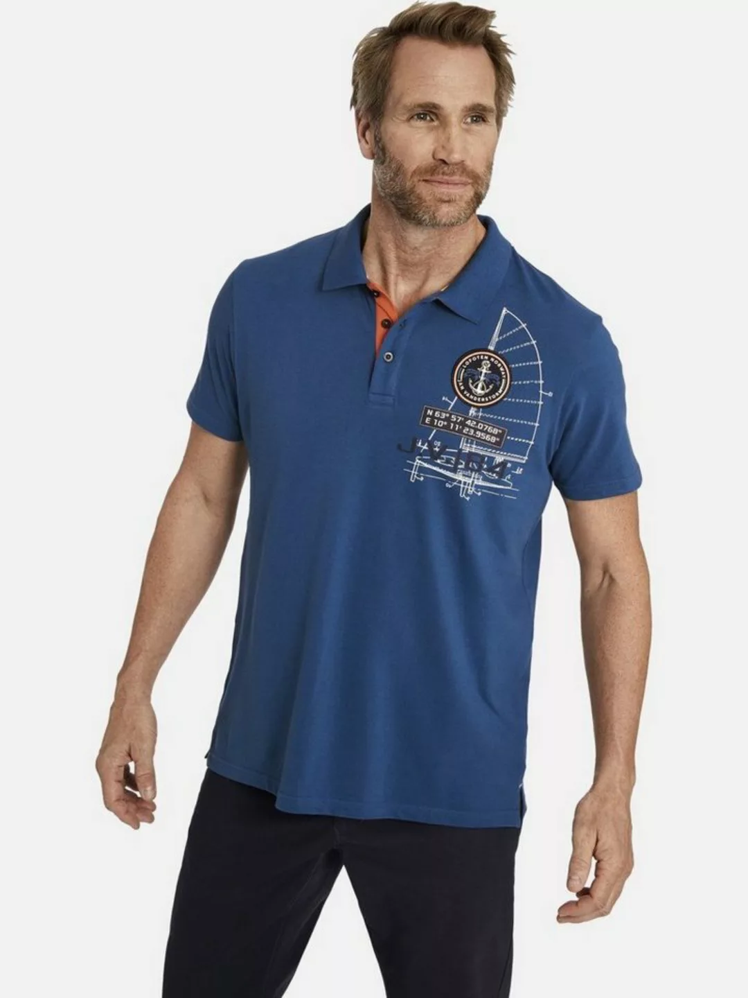 Jan Vanderstorm Poloshirt NICCO aus reinem Baumwollpikee günstig online kaufen