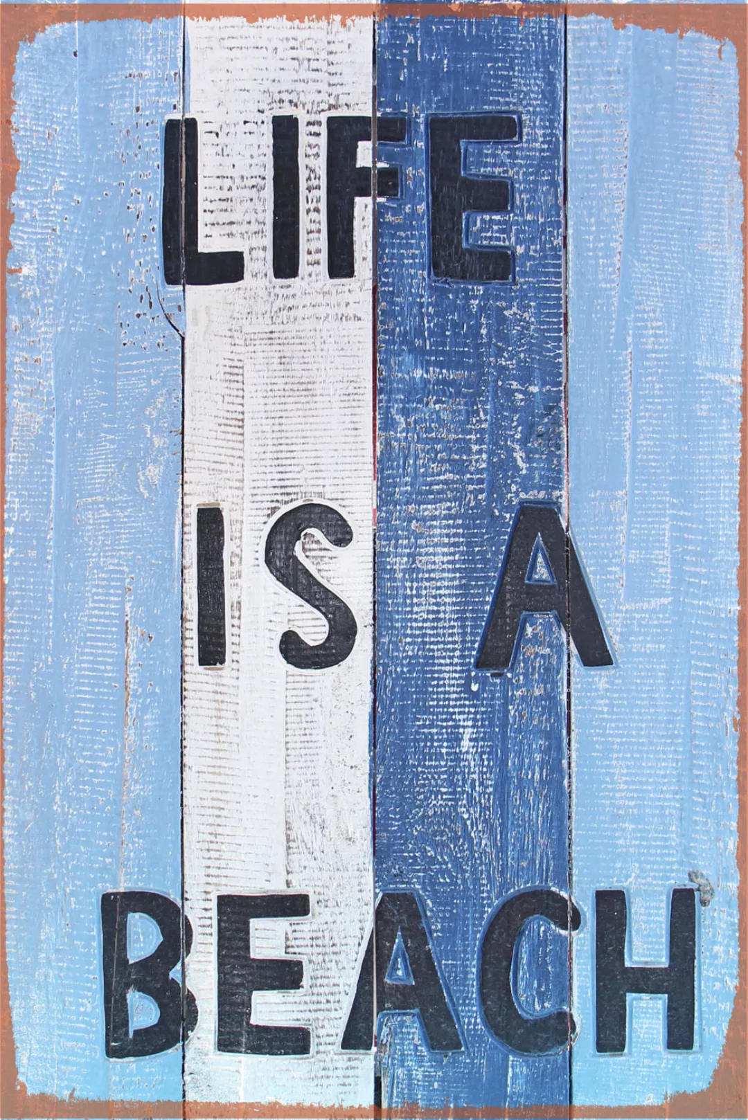 queence Metallbild "Life is a beach", Strand, (1 St.), Stahlschilder günstig online kaufen