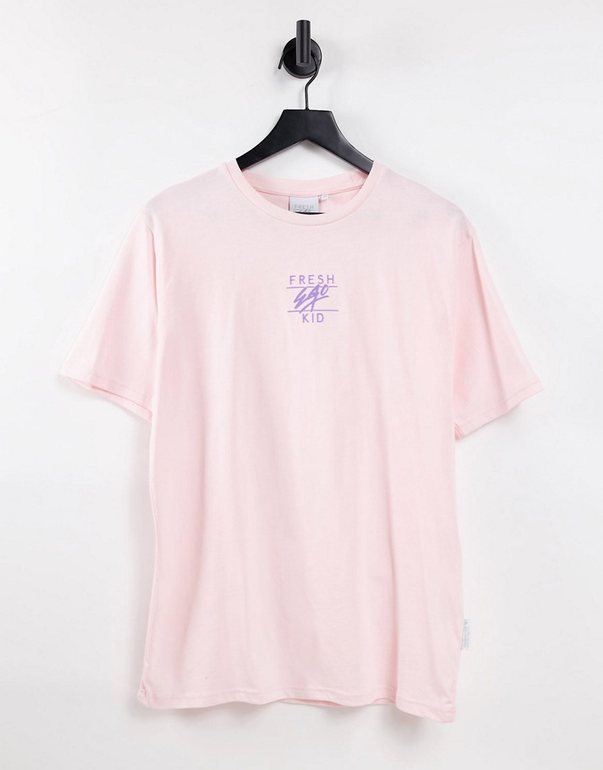 Fresh Ego Kid – Inject – T-Shirt in Rosa mit Print-Logo günstig online kaufen