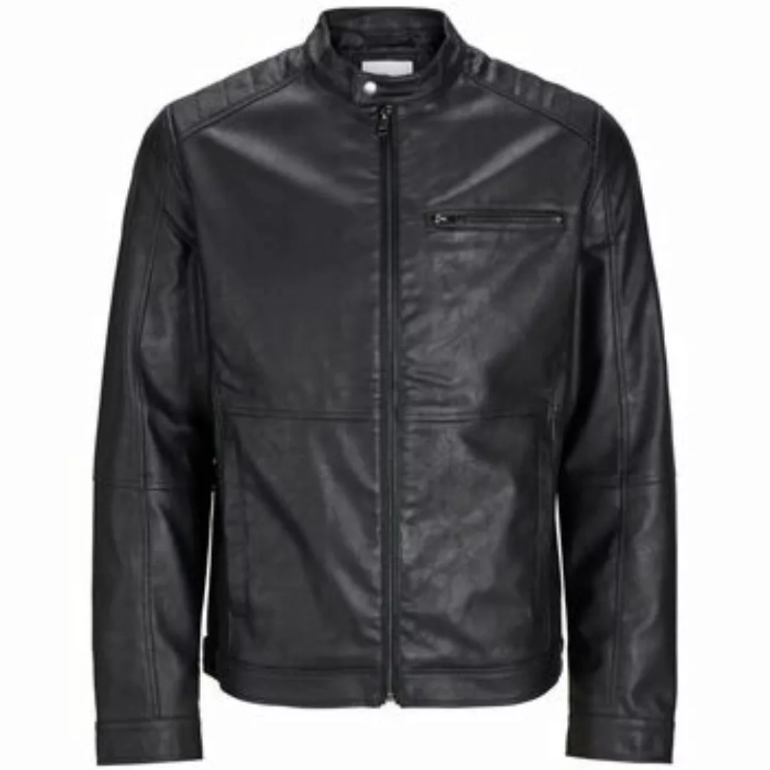 Jack & Jones  Jacken 12261196  DYLAN PU BIKER JACKET-BLACK günstig online kaufen