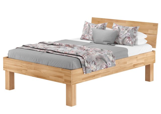 ERST-HOLZ Bett Hohes Seniorenbett Buche massiv 140x200 mit Federholzrahmen günstig online kaufen