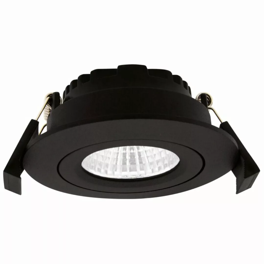 DOTLUX LED-Deckeneinbaulampe CIRCLEminidim, schwarz Ø 8,5 cm günstig online kaufen