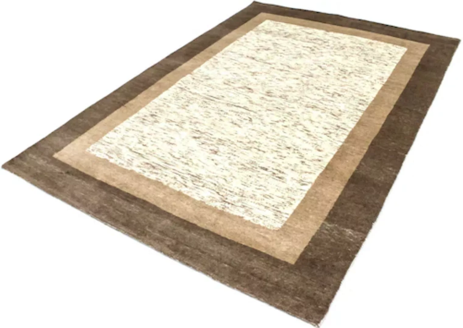 morgenland Wollteppich »Loribaft Teppich handgeknüpft beige«, rechteckig günstig online kaufen