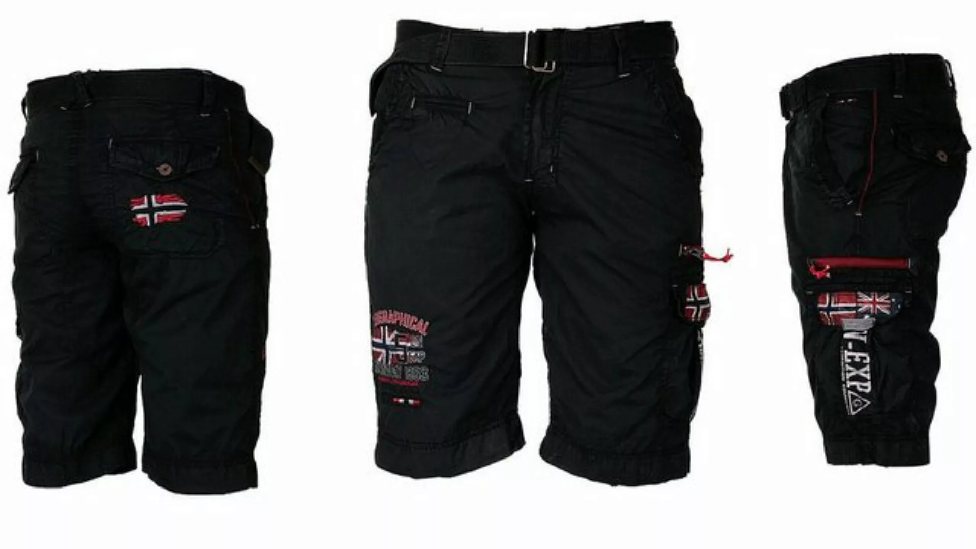 Geographical Norway Shorts Herren Cargo Shorts kurze Hose Short Bermuda kni günstig online kaufen