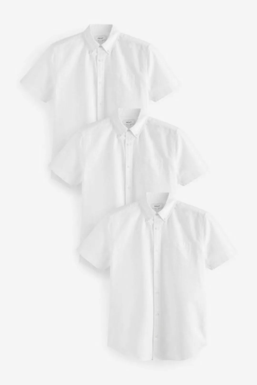 Next Kurzarmhemd Kurzärmelige Oxford-Hemden (1-tlg) günstig online kaufen