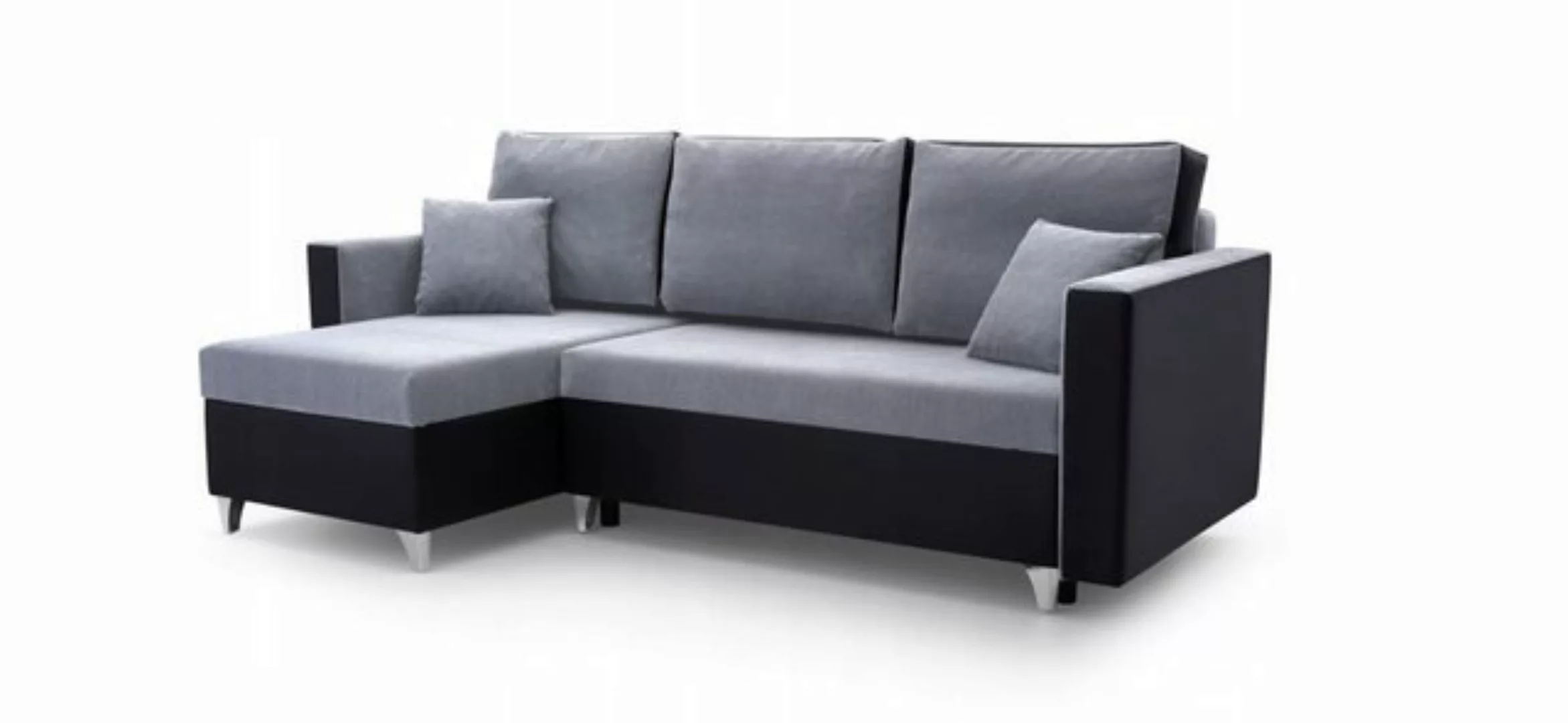 MOEBLO Ecksofa GREG, Eckcouch Wohnlandschaft Sofa mit Ottomane Eckgarnitur günstig online kaufen