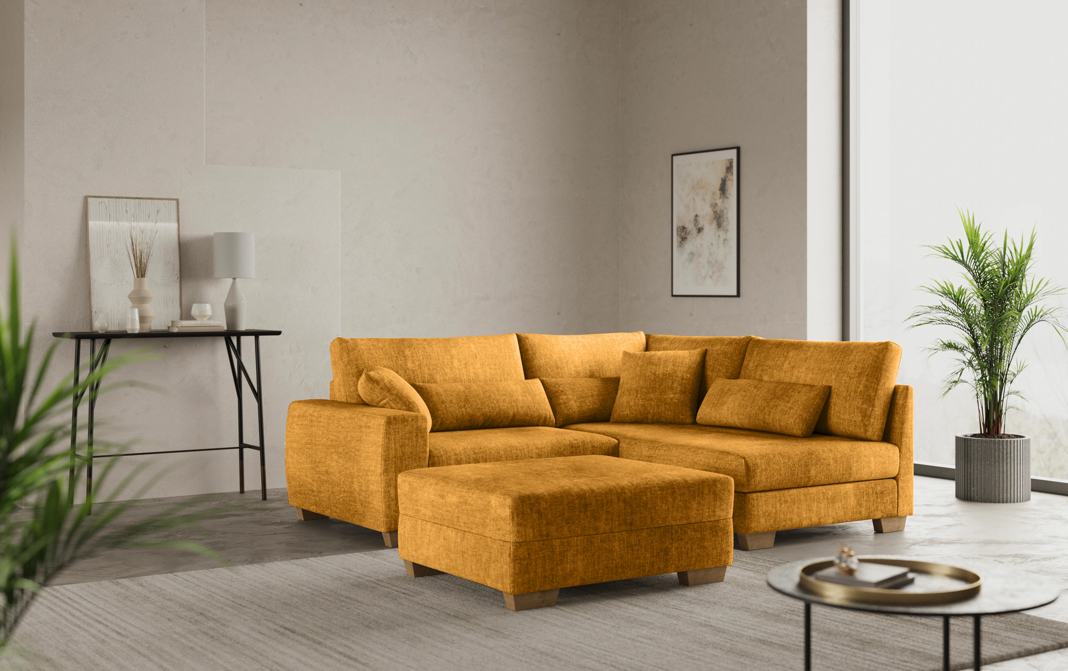 Home affaire Ecksofa "DuraSpring", mit Taschenfederkern, bis 140 kg belastb günstig online kaufen