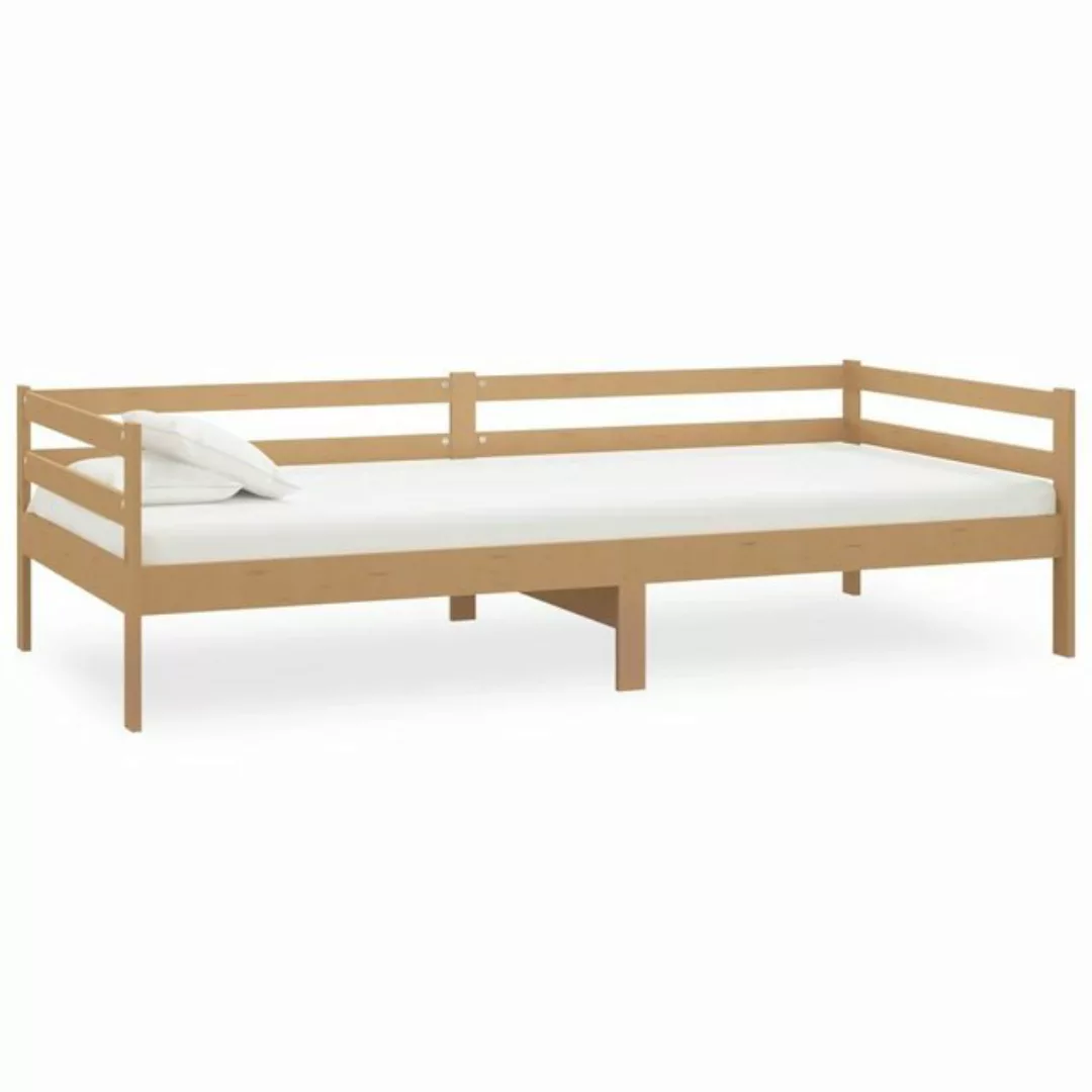 furnicato Bett Tagesbett Honigbraun Kiefer Massivholz 90x200 cm günstig online kaufen