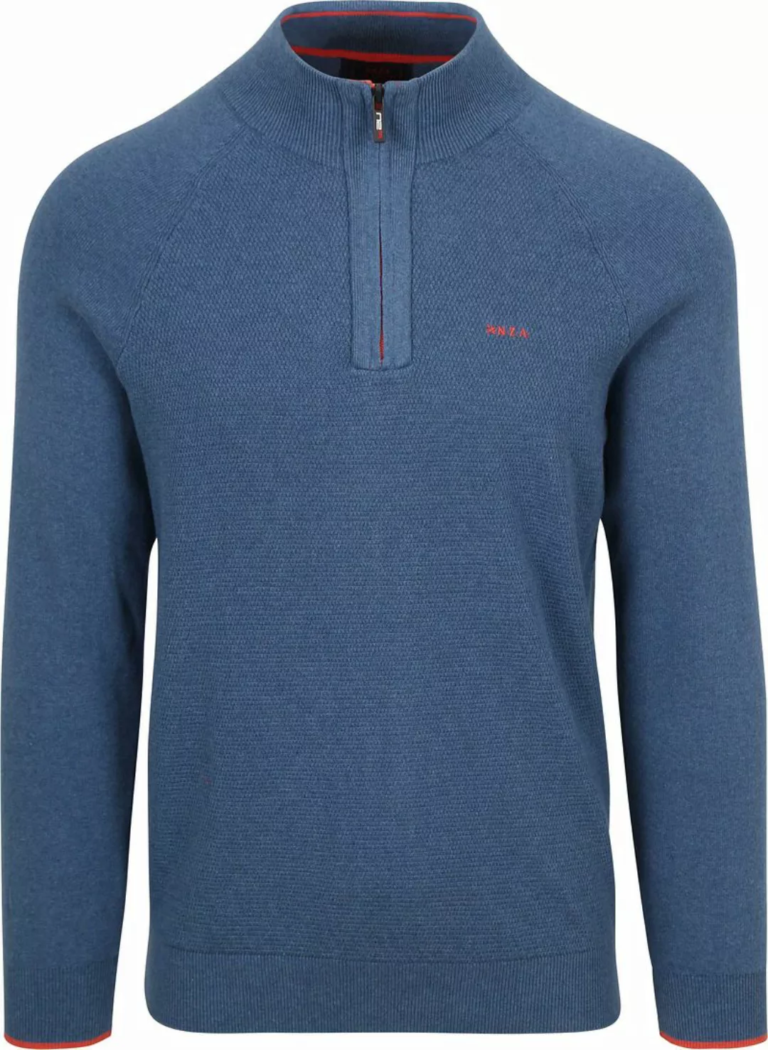 NZA Half Zip Pullover Ralph Blau - Größe L günstig online kaufen