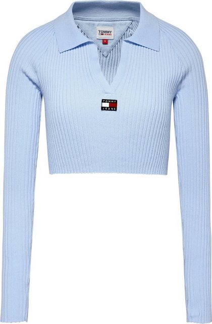 Tommy Jeans Strickpullover TJW BADGE RIB COLLAR SWEATER mit Kragen & Tommy günstig online kaufen